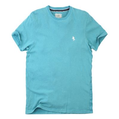 Turquoise basic branded t-shirt