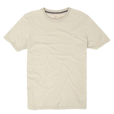 St George by Duffer Natural embroidered logo basic t-shirt