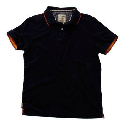 Navy polo neck shirt