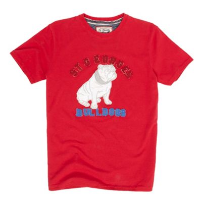 St George by Duffer Red Bulldog t-shirt