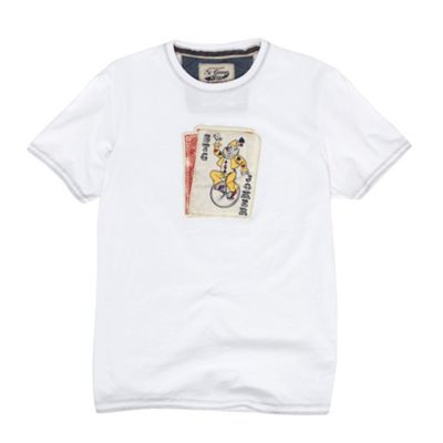 White jokers cards t-shirt