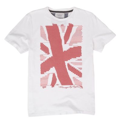 St George by Duffer White Union Jack t-shirt