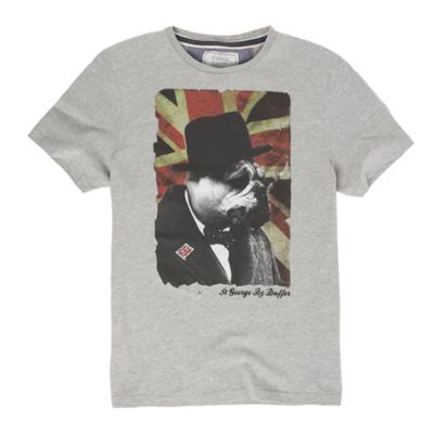 St George by Duffer Grey Winston Bulldog t-shirt