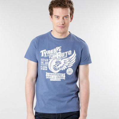 St George by Duffer Blue Tyres and Auto t-shirt