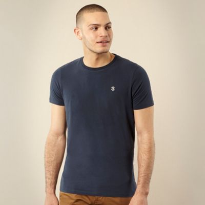 Navy embroidered logo t-shirt