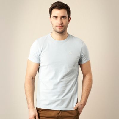 Light blue embroidered logo t-shirt