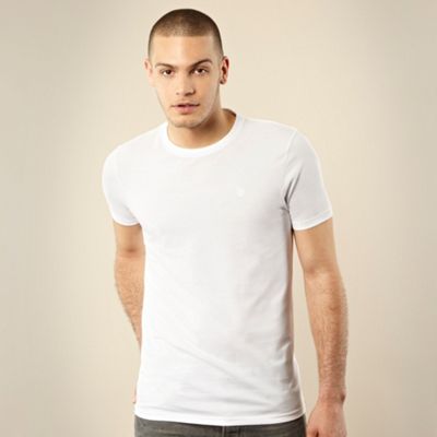 White embroidered logo t-shirt