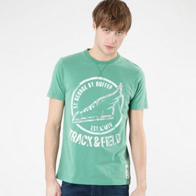 St George by Duffer Green Track and Field t-shirt