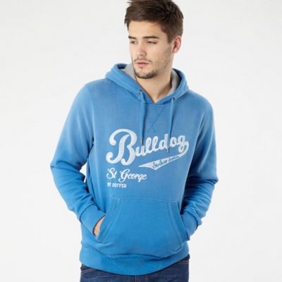 Light blue bulldog hoodie