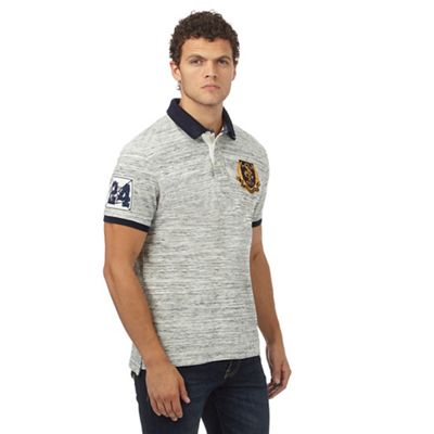 	       St George by Duffer Big and tall dark cream space dye polo shirt | Debenhams	    
