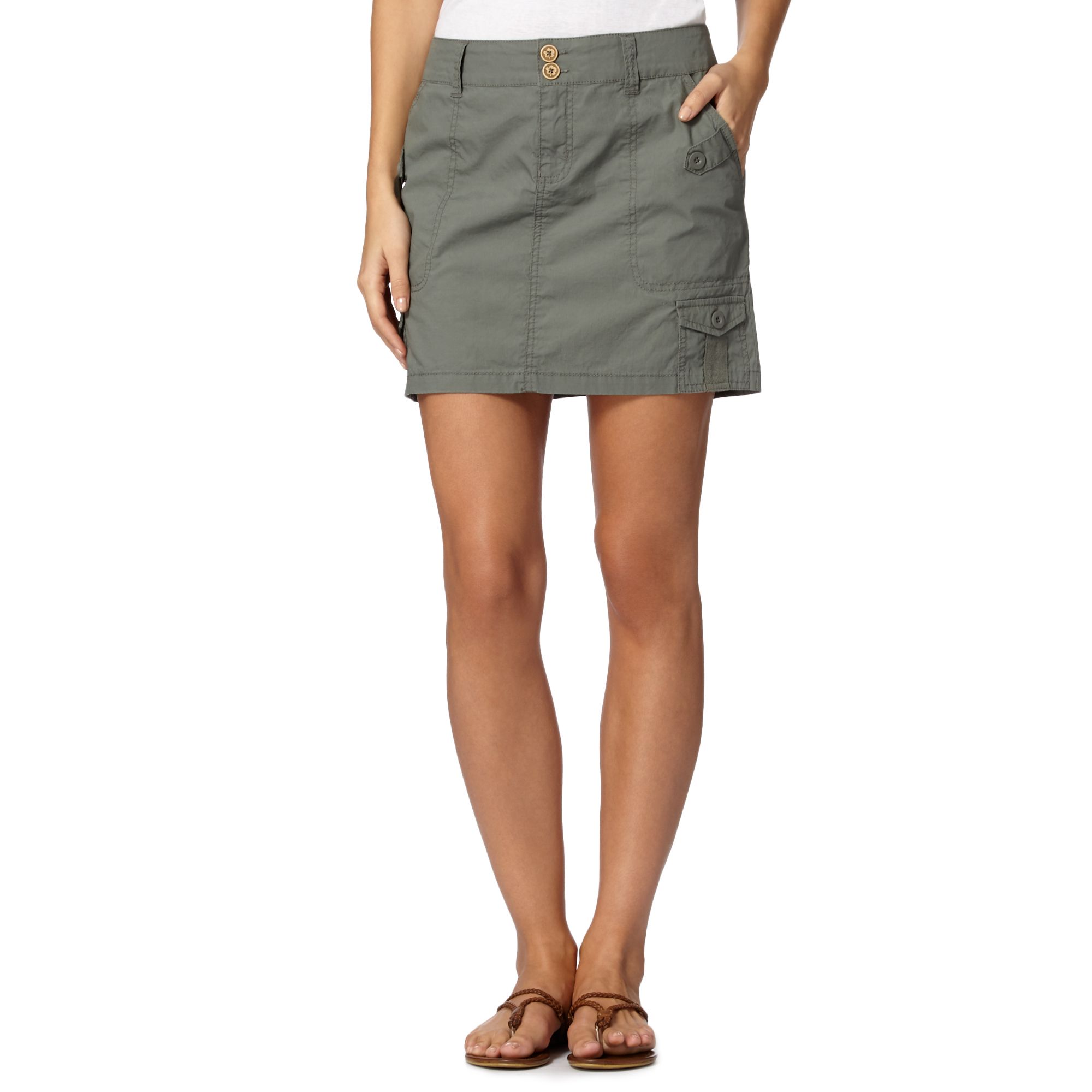 Mantaray Womens Khaki Cargo Skirt From Debenhams eBay
