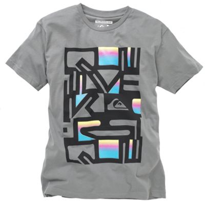 Quiksilver Grey mega bleaker t-shirt