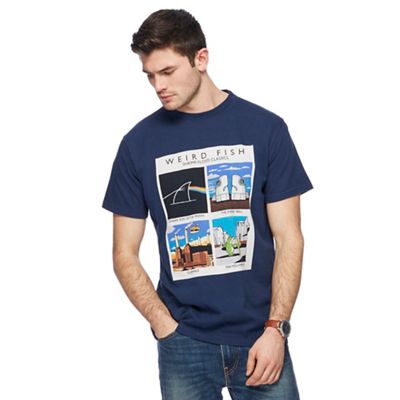 Animal Navy logo print t-shirt