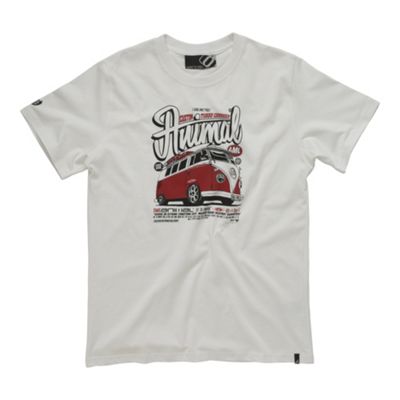 white logo crew neck t-shirt