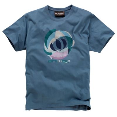 Animal Pale blue organic circle t-shirt