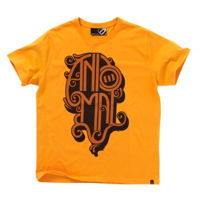 Animal Orange script logo t-shirt