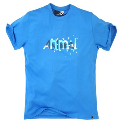 Animal Blue splinter logo t-shirt