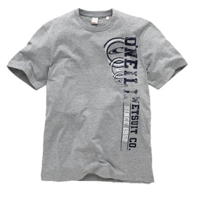 Dark grey side print t-shirt