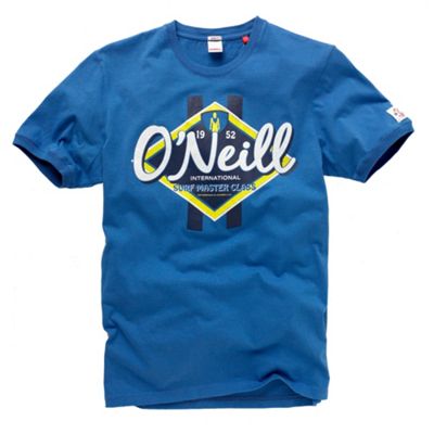 Blue chest logo t-shirt