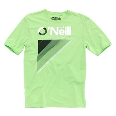 Green triangle print t-shirt