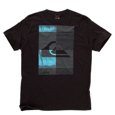 Black large print t-shirt