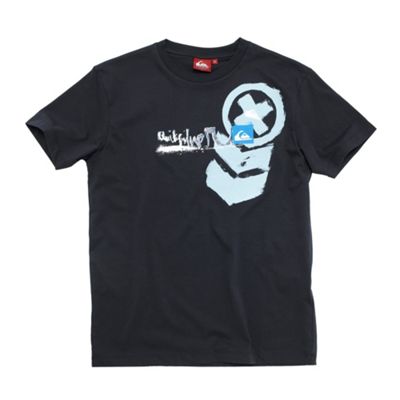 Quiksilver Blue scrawler t-shirt