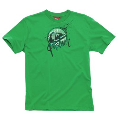 Quiksilver Green funk t-shirt