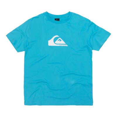 Turquoise logo front printed t-shirt