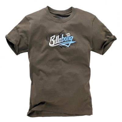 Billabong Chocolate front and back print t-shirt