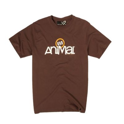 Animal Brown chest logo t-shirt