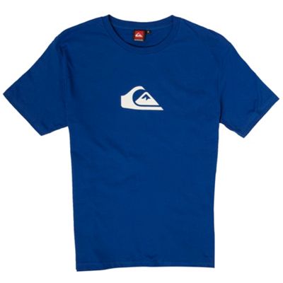 Blue chest logo t-shirt