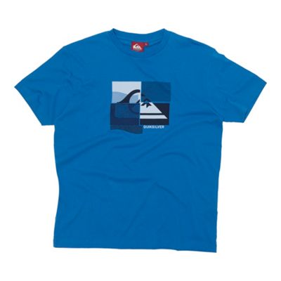 Blue mountain wave printed t-shirt