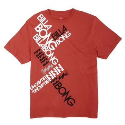 Billabong Red logo t-shirt