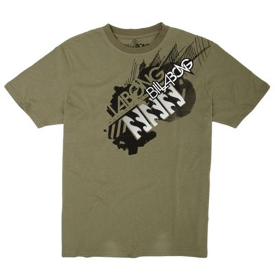 Billabong Khaki shoulder logo t-shirt