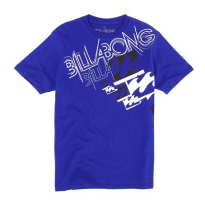 Billabong Bright blue large logo t-shirt
