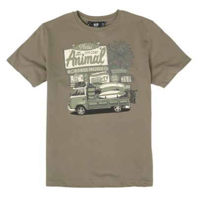 Animal Green campervan t-shirt