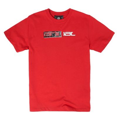 Animal Red floral logo t-shirt