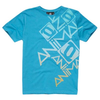 Animal Blue diagonal logo t-shirt