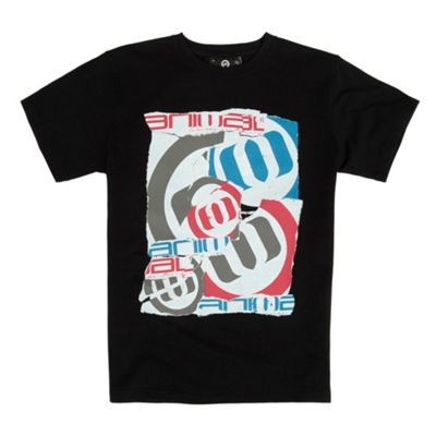 Animal Black arty logo t-shirt