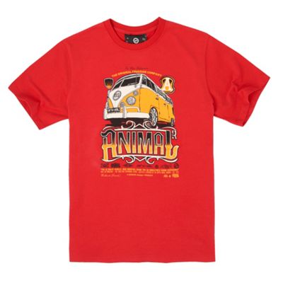 Animal Red Campervan t-shirt