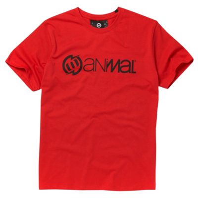Animal Red lightning logo t-shirt