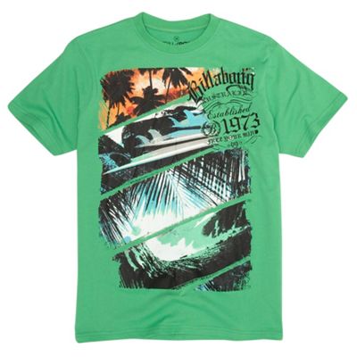 Billabong Green palm print t-shirt