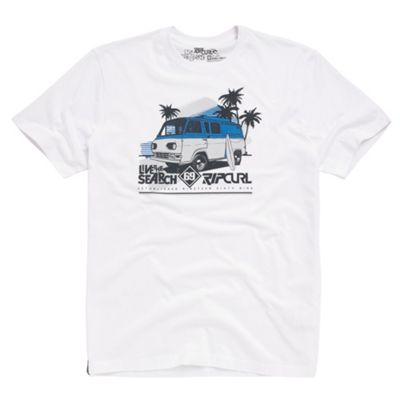 Rip curl White camper van t-shirt