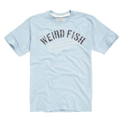 Light blue applique t-shirt