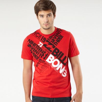 Red bold logo t-shirt