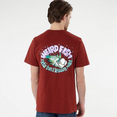 Dark red Speeding Mullet t-shirt