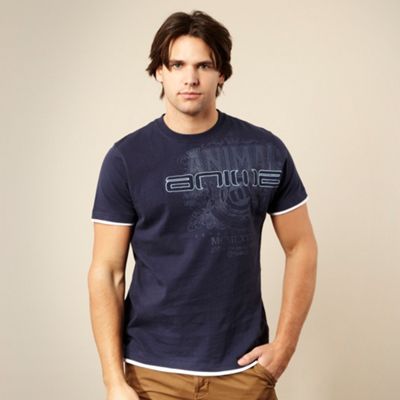 Animal Navy embroidered logo t-shirt