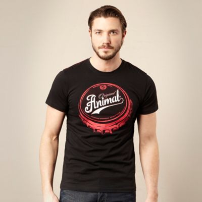 Animal Black bottle top t-shirt