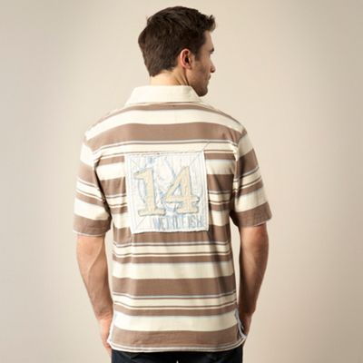 Natural striped rugby shirt