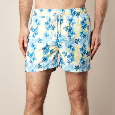 Blue tropical flower swim shorts                                                                                                